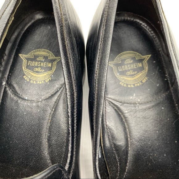 Florsheim Leather Slip On Loafers in Black Size 8.5D - Picture 8 of 11